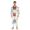thumbnail image 3 of Leaves Christmas Gifts Adult Unisex Onesie Pajamas Slim Fit One Piece Suit Pjs Sleepwear Pajama Jumpsuit, 3 of 8