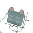 thumbnail image 2 of Lindo bolso bandolera con forma de gato, monedero para niñas pequeñas, 2 of 5