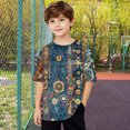 thumbnail image 5 of Girls Spring Shirt Crewneck Tee Shirts Short Sleeve Shirts Boys Size 6 Floral Print Shirt Girls Blouses Size 12-14 Get it Fast, 5 of 7