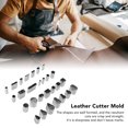 thumbnail image 4 of Leather Punch Set, Leather Tools Sharpness Easy To Operate Leather Cutter Punch 28 Shape  For Layering Fabrics For Jewelry, 4 of 8