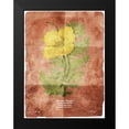thumbnail image 2 of Villa, Mlli 15x18 Black Modern Framed Museum Art Print Titled - Flower Page Two Brown, 2 of 5