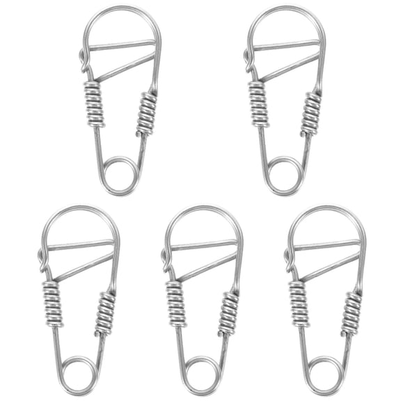 5pcs Stainless Steel Hook for Keychain Carabiner Heavy Duty Metal Keychain for Car Key