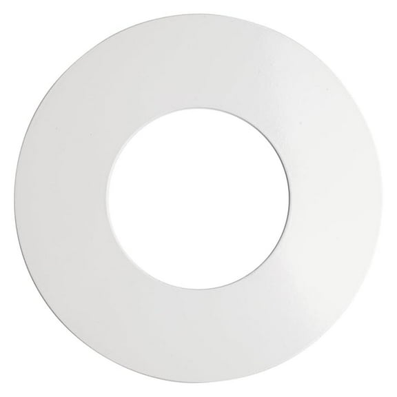 7’¾ Inch, Ceiling Medallion, for Home Improvement, Flat Round, Cover Ring for, Ceiling Lighting, Pendant Light, Ceiling Light Fixture, Hanging Light Fixture, Steel, White