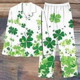 thumbnail image 6 of Censtreet Womens Pajamas Set 2 Piece Button Down Pjs Soft Long Sleeve Top and Pants Sleepwear Set Lounge Sets, 6 of 7