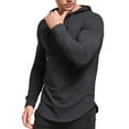 thumbnail image 5 of HAOMEILI Men's Short/Long Sleeve Hoodie Cotton Hooded T Shirts Lightweight Sweatshirt Hoodies Pullover, 5 of 7