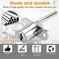 thumbnail image 3 of Office Safety Reinforced, Heavy-Duty Material Drawer Lock, Keyed Different Cabinet Plunger Locks, Wide Application For Wooden Furniture, Rust Resistant Zinc Alloy Build, Foldable, 3 of 5