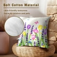 thumbnail image 5 of Hello Spring Pillow Covers 22\u201dx22\u201d Set of 2 Tulip Lavender Wildlowers Decorative Throw Pillows Cover Spring Farmhouse Outdoor Pillowcases Summer Seasonal Floral Cushion Case, 5 of 5