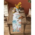 thumbnail image 7 of Table Runner Dresser Scarf 13 x 90 Inch Summer Coastal Coral Seaweed Shell Starfish Fish Retro Table Runners Non-Slip Heat Kitchen Dining Table Decor for Indoor Outdoor Home Party Decoration, 7 of 7