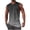 Black, variant on Mens Sleeveless Gradient Top Smooth Ombre Design Crew Neck Breathable Fabric Athletic Silhouette for Gym Training Green M