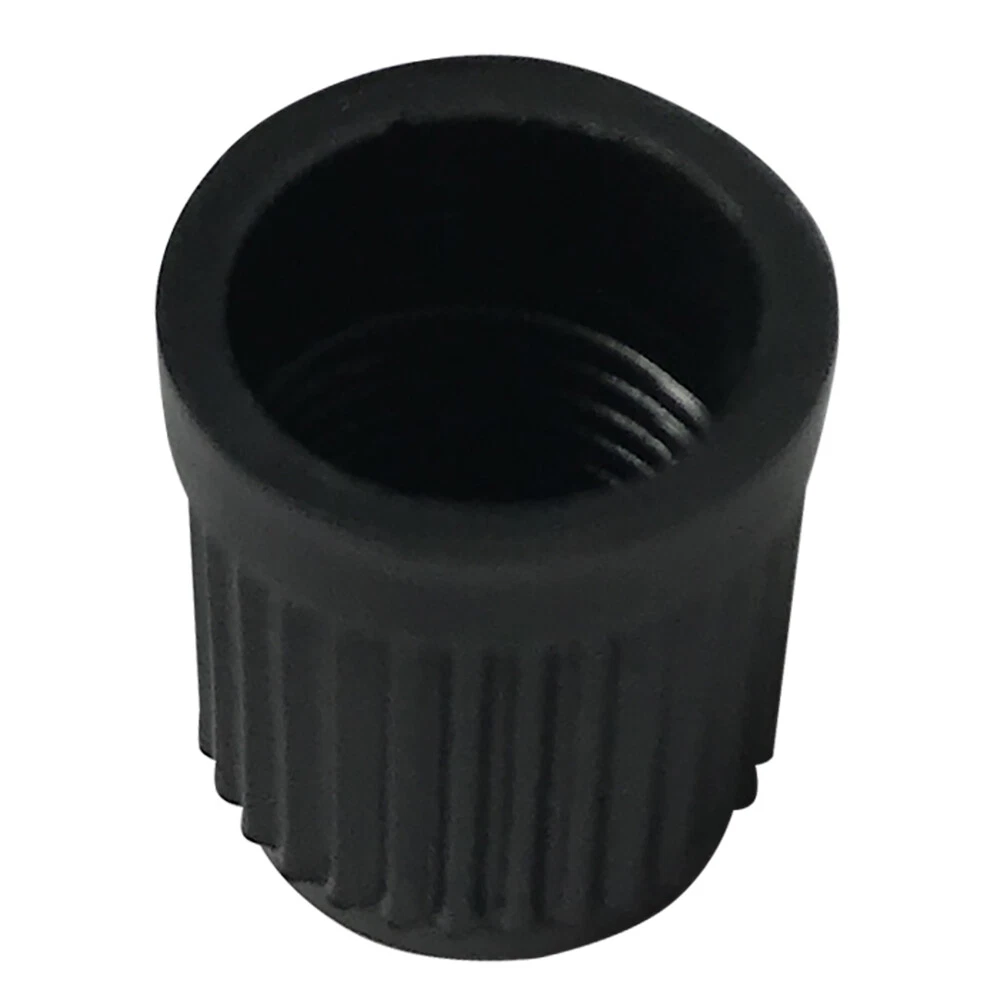 (1000) Black Plastic Tire Caps Air Valve Stem Dust Cover - Car Bike Truck Wheel