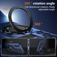 thumbnail image 6 of Phone Case for Samsung S24 Plus Case with Ring Magnetic Fits Wireless Charger, 2 in 1 Soft TPU and Hard PC Cover Samsung Galaxy S24 Plus Case Shockproof Rugged Green (Blue), 6 of 17