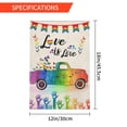 thumbnail image 3 of Pride Garden Flag Double Sided Rainbow Truck Gay Pride Garden Flag Love Is Love For Home Outdoor Yard Decoration 12x18 Inch, 3 of 6
