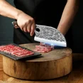 thumbnail image 3 of Butcher Chef Knife Meat Cutting Hand Forged Kitchen Cooking Knife With Gift Box, 3 of 6
