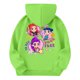 thumbnail image 4 of Moonsky Sudadera con capucha y cordón HUNTRX, estampado de grupo de chicas coreanas, jersey corto, suave y cómodo, top de manga larga para primavera y otoño. Verde 150, 4 of 5
