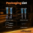 thumbnail image 5 of maXpeedingrods Coilover for Subaru Crosstrek GP chassis 2013-2017, 24 Levels Damper Adjustable Coilovers Suspension Kit Strut, Height Adjustable Shock Absorber Struts, T6 Upgraded Lowering Kits Blue, 5 of 9