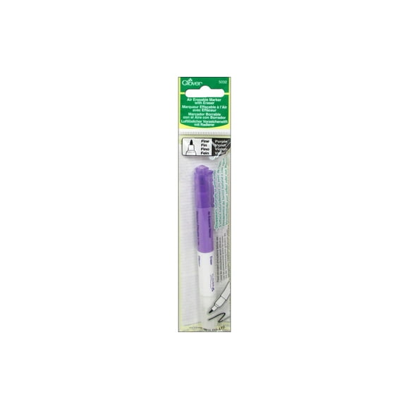 Clover Air Erasable Marker Fine w/Eraser Purple