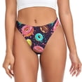 thumbnail image 1 of Balery Donuts1 Tangas de Algodón para Mujer con Estampado – Ropa Interior Sexy, Transpirable, G-string-3X-Large, 1 of 6
