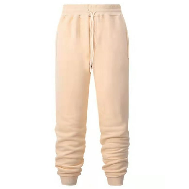 Innerwin Pantalon à Cordon Hommes Bas Sport Taille Haute Pantalon Décontracté Kaki m