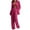 Hot Pink, variant on Meichang 2 Piece Blazer Sets for Women Casual Long Sleeve Blazer Lapel Work Jackets Solid Color Pants with Pocket Formal Work Suit Set