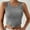 Gray, variant on Njoeus Womens Crew Neck Crop Tank Top Summer Basic Ribbed Knit Crop Tops Sleeveless Shirts Casual Blouses