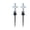 Solar Powered Lights(2PCS,White) A10, variant on Solar Cross Garden Stake Light 19 Inch LED Pathway Light Waterproof for Lawn Garden Easter Cemetery Memorial Grave Decorations (White) (1 Cross)