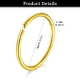 thumbnail image 4 of LAURITAMI 15Pcs 20G Nose Rings Hoops L Shaped Surgical Stainless Steel Nose Piercings Jewelry, 4 of 4