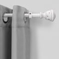 thumbnail image 4 of Mainstays 3/4" White Faux Wood Urn Single Curtain Rod Set, 25-84", 4 of 8