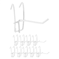 thumbnail image 3 of 10 Pcs 3.9inch Long White Metal Store Grid Wall Bracket Display Hooks, 3 of 9