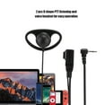 thumbnail image 3 of Auriculares de Radio, Ganchos de Oído Suave Duraderos Cómodos para Usar El Auricular de Forma D Con Botón Ptt Para Radios, 3 of 7