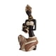 thumbnail image 4 of Escultura africana de resina, estatua de dama tribal, escultura de arte africano, mesa Sentado B, 4 of 9