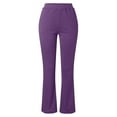 thumbnail image 4 of WTXUE Yoga Pants Women, Pantalones De Mujer for Women Workout Pants High Waist Athletic Workout Leggings Yoga Pant, Full-Length, Purple, 4 of 5
