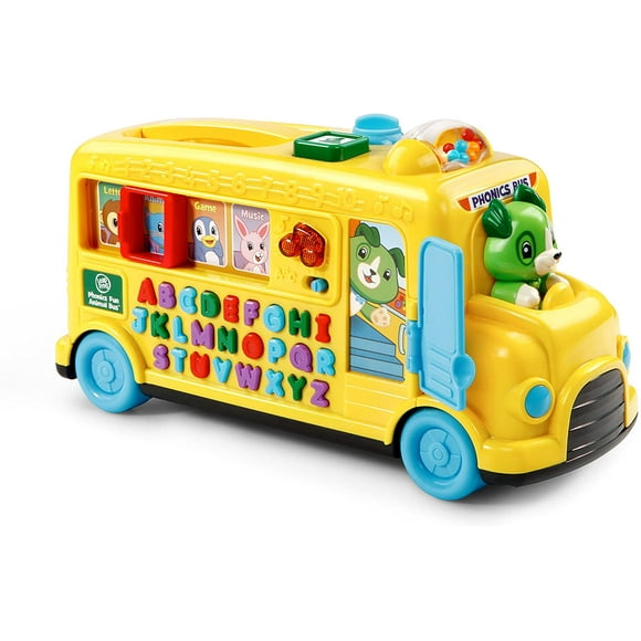 Autobús de Fonética Interactivo LeapFrog 80-601300 Aprendizaje Alfabeto Animales Sonidos Amarillo Unisex Leap Frog 80-601300