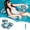 large-green, variant on Inflatable Pool Floats Chair Adult Heavy Duty Floating Pool Lounger Pool Float Loungers for Summer Party Beach Essentials(Blue)