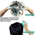 thumbnail image 5 of Masajeador capilar con cerdas de silicona suave para una exfoliación delicada y accesorio de cepillo para champú 2 en 1., 5 of 5