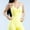 lemon, variant on Yoga Womens Sports Bra Tank, Low Impact Spaghetti Thin Strap Workout Yoga Top Tank(lemon M)