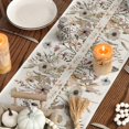 thumbnail image 7 of mubwai Wildflower Leaves Floral Fall Table Runner, Autumn Thanksgiving Kitchen Dining Table Decoration for Indoor Outdoor Home Party 13x72 Inch, 7 of 7