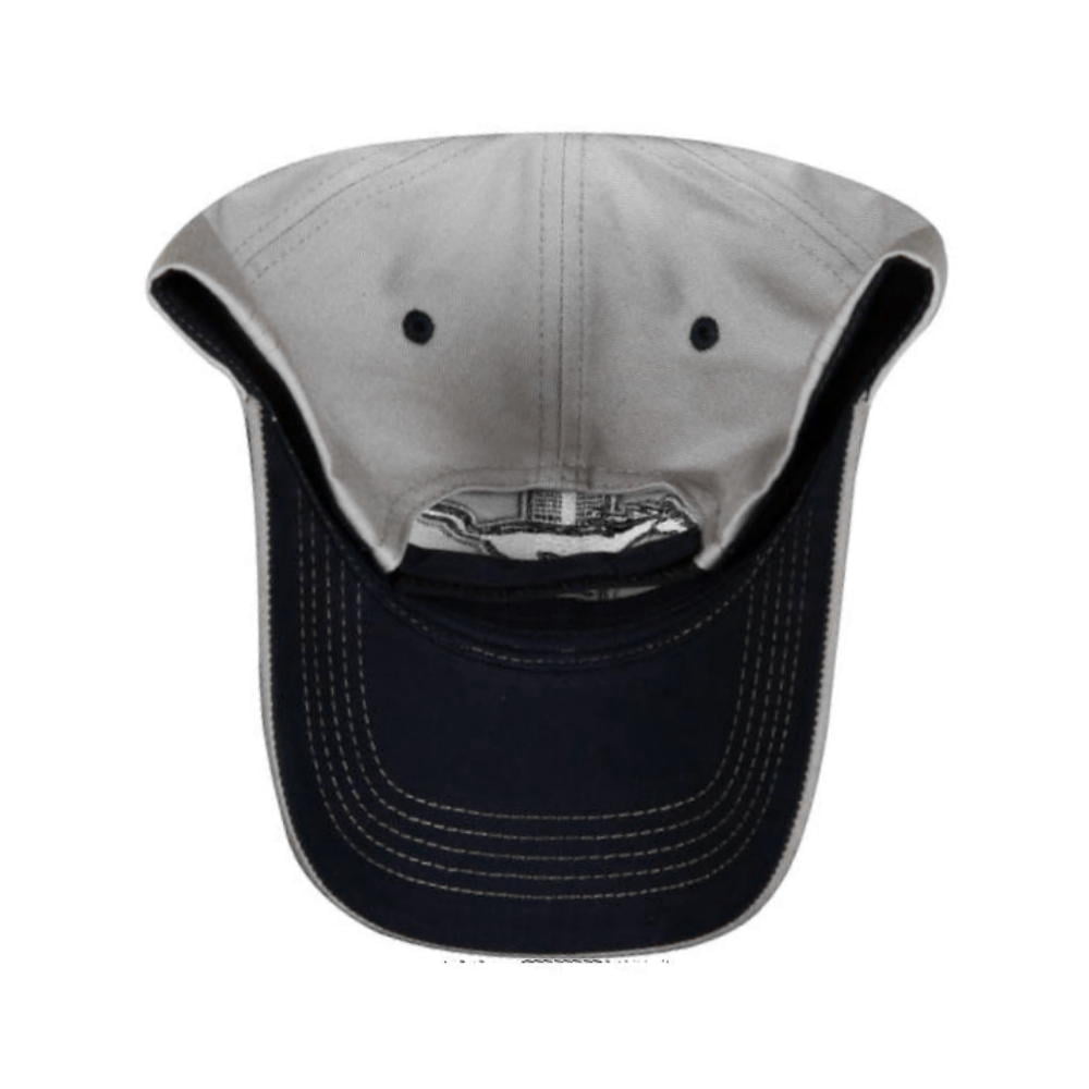 Ford Mustang Tri-Bar Embroidered Hat, Gray & Navy, 100% Cotton