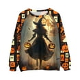 thumbnail image 5 of Lcziwo Womens Raglan Long Sleeve Halloween Sweatshirt Casual Fall Fashion 2025 Outfits Witches Graphic Hocus Pocus Sweatshirt Crew Neck Oversized Tops Multicolor,XXL, 5 of 5
