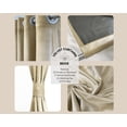 thumbnail image 2 of Your Chair Covers - 52 X 84 Inch Velvet Curtains with Grommets Beige - 2 Panels, 2 of 6