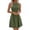 *1-Green, variant on Women's V-Neck Wrap Front Short Sleeve Dress,Ladies Lightweight A-Line Swing Mini Dress,Everyday Work and Date Night Wear For Women,Black,S-2XL