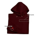 thumbnail image 5 of frariair Embroidered Roman Numerals Date Hoodie Women Quarter Zip Pullover Custom Anniversary Couple Shirt Gift Idea Wine XXXXXL, 5 of 6