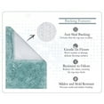 thumbnail image 4 of Elegance Bathroom Rugs Sets 4 Piece- Plush Bath Mat Set Quick-Dry Soft Microfiber Bathroom Mat with Rubber Backing, Absorbent Bathroom Rug Set, Washable Bath Rugs, Bath Mats, Turquoise, 4 of 11