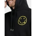 thumbnail image 2 of Nirvana Men’s & Big Men’s Smiley Graphic Hoodie, Sizes XS-3XL, 2 of 7