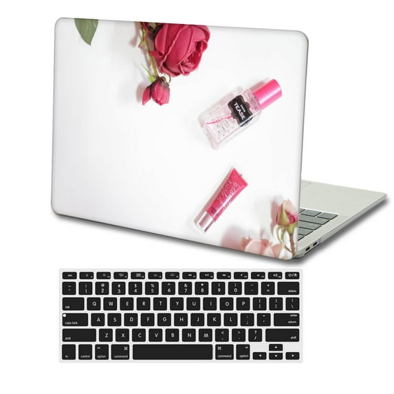 KSK KAISHEK Hard Shell Case Cover Compatible with MacBook Pro 16 inchs( XDR Display & Touch ID, 2023/2022/2021) + Black Keyboard Cover Model A2780/A2485, Type C Rose series 0877