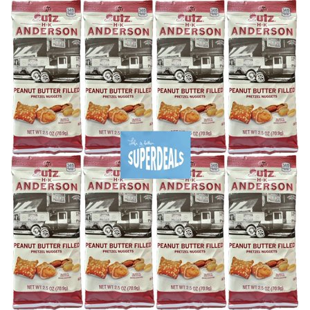 HK Anderson Peanut Butter STF9 Filled Pretzel Nuggets, 2.5oz Bag (8-Pack)