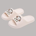 thumbnail image 4 of White Cartoon Unisex Slide Sandals EVA Foam Comfortable Lightweight Summer Beach Pool Slippers,Size 8.5-10, 4 of 5