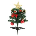 thumbnail image 2 of Fyearfly Árbol de Navidad de Mesa, 30 cm Árbol de Navidad de Mesa Mini Artificial DIY Ligero Decoraciones navideñas vívidas con Estrellas Bowknots Campanas, 2 of 5