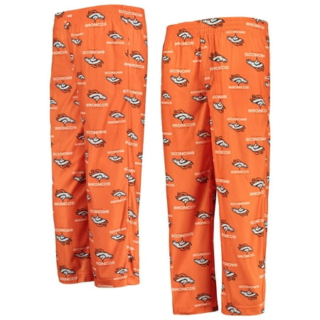 Denver Broncos Youth Team All Over Print Lounge Pants - Orange