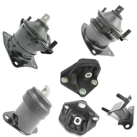 2000 Honda Accord Transmission - 2003-2007 Honda Accord 3.0L Engine Motor & Trans Mount Set 6PCS for Automatic Transmission A4517 A4525 A4524 A4544 A4526HY A4527HY