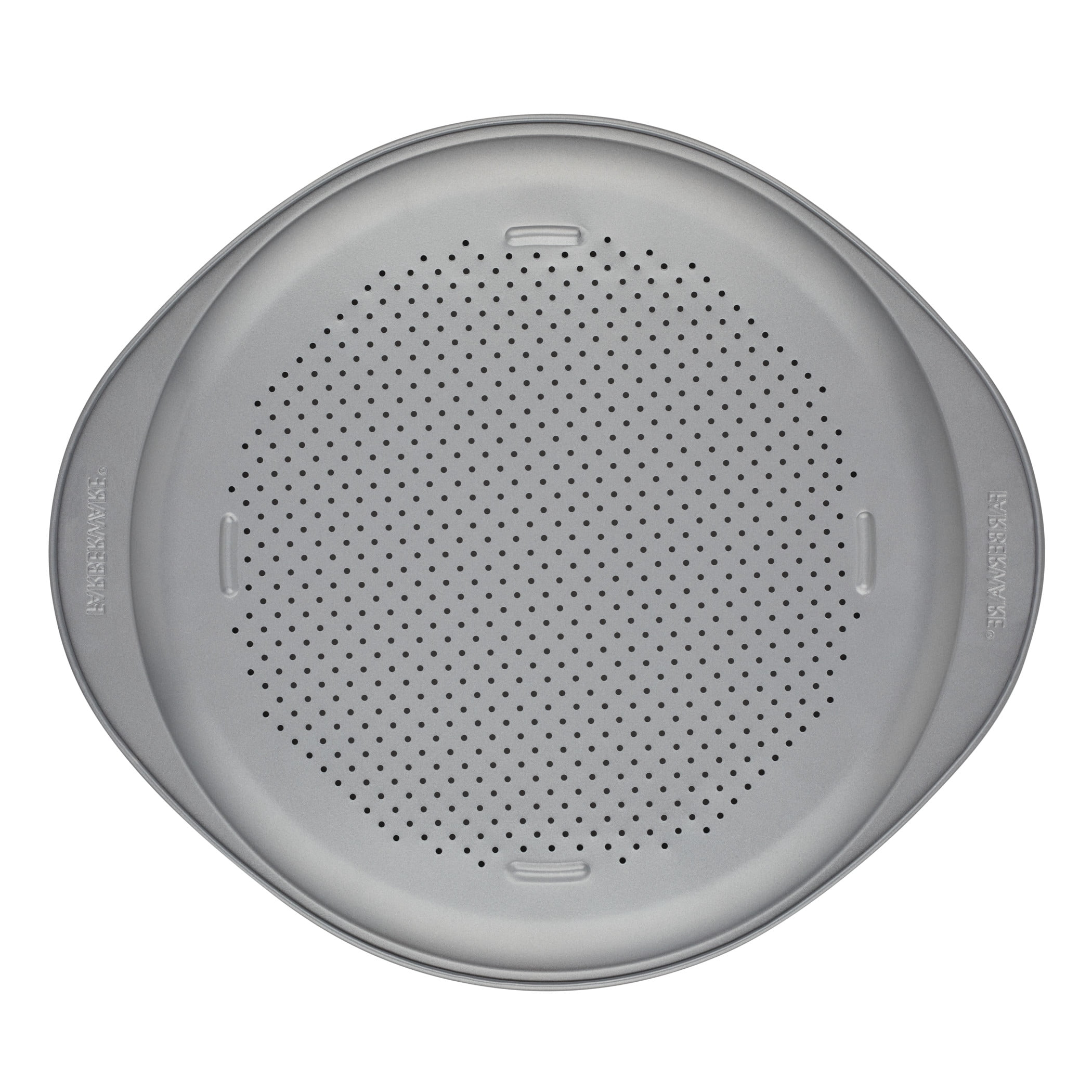 Farberware GOLDEN BAKE 2 Pcs Nonstick Baking Sheet and Pizza Pan Set, Dishwasher Safe and Oven Safe to 450°F, Gray